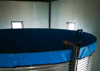 Diameter 6.4m Galvanized Bolt Aquaculture Fish Tanks