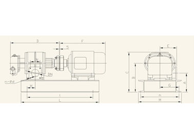 Non corrosive gas hydrogen circulation convey three lobe roots blower 4kw Port size DN50 2inch