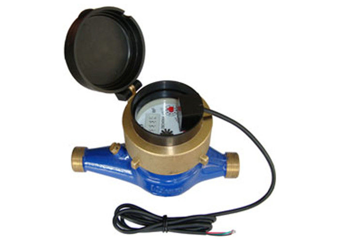 Peller Type Dry Dial Water Meterim With Thread / Flange Port Connect , DN15 - DN50 Port Size